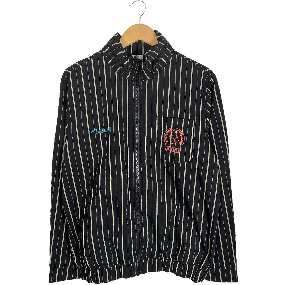 Puma X Han Kjobenhavn Black Cotton PINSTRIPE Track Jacket Size M